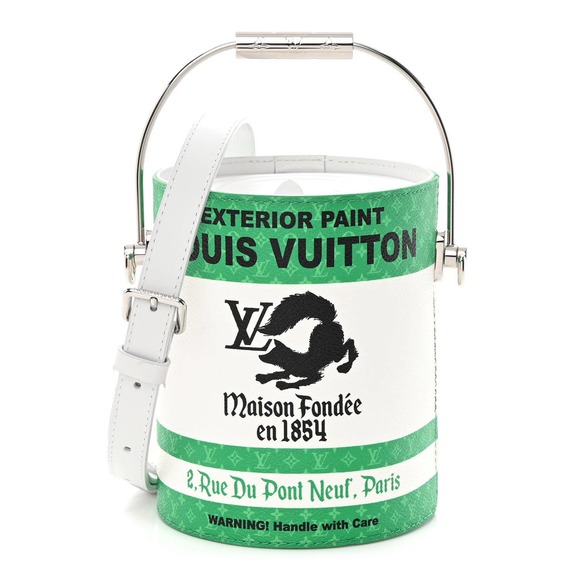 Louis Vuitton Bags Louis Vuitton Paint Can Bag Greenwhite Monogram